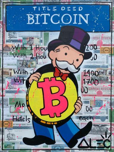 Monopoly Holding Bitcoin Title Deed